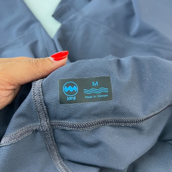 Janji Transit Tech Running Pants Mens Medium Blue Stretch Mid Rise Athletic Wear - Picture 12 of 14